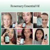 Pure Rosemary Essential Oil for Aromatherapy - Pure Rosemary Oil for Hair Skin and Nails - Refreshing Rosemary Essential Oil for Diffusers Plus Dry Scalp Treatment and Hair Oil for Shine