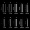 700pcs Square Nail Tips No C Curve Clear Straight Nail Extension Acrylic Nails Tip XXL For Nail Salons Nail Art Design With Box