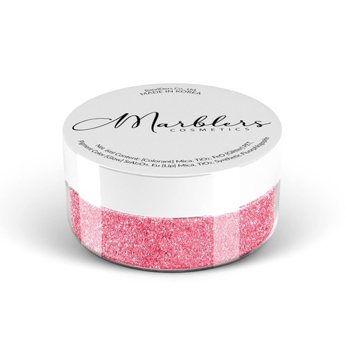 MARBLERS Chunky Mica Powder [Ballerina Pink Pearl] 0.11oz (3g) | Highly Pigmented | Non-Toxic, Vegan, Cruelty-Free | Lip Gloss, Eyeshadow, Body Butter, Nail Polish, Nail Art | Party, Body, Face Makeup
