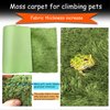kathson 2 PCS Reptile Carpet Mat Terrarium Bedding Substrate Liner Mat Imitation Rainforest Crawler Mats for Snakes Bearded Dragon Gecko Chameleon Turtles Iguana