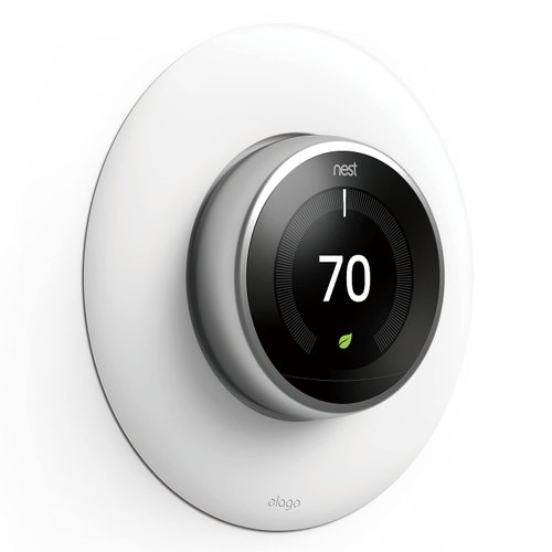 elago Wall Plate Cover Designed for Google Nest Learning Thermostat [White] - Compatible with Nest Learning Thermostat 1st/2nd/3rd Generation, Not Compatible with 2020 Models [US Patent Registered]