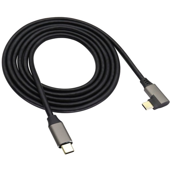 AOTOKK 90 Degree Type C USB 3.1 Adapter Cable 5 Gbps&2A Right & Left Angled 3.1 USB Type C Male Cable Full Function Supports Charging,Data,Audio,Video Cable for Laptop&Tablet&Mobile Phone(1.5M/5 Ft)