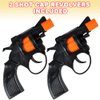 ArtCreativity Shot Cap Gun Revolver Toy for Kids, Set of 2, Cool Shooter Toys for Boys and Girls, Kid-Safe Revolver Toy Pistol for Active Fun, Great Halloween Accessory for Children 4 5 6 7+