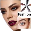2 PCS Eyebrow Pencil Brow Pencil,Waterproof Eyebrow Tattoo Pen,Eyebrow Pen,Microblading Eyebrow Pen,Long Lasting Eye Brow Pencil with Micro Fork Applicato,Creates Natural Brows Easily(Black)
