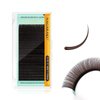 NAGARAKU Eyelash Extensions Dark Brown Color 0.10mm C curl 7-15mm Mix Tray Individual Lashes Classic Faux Mink Volume 20 rows Soft Light
