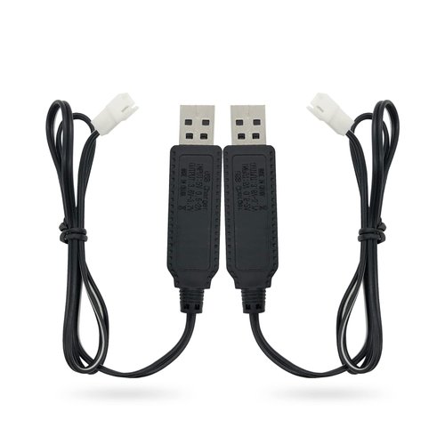 Charger Replacement for Carrera Mario Remote Control RC Car Battery, USB Charging Cable Cord 2 ft (2-Pack) - PDEEY