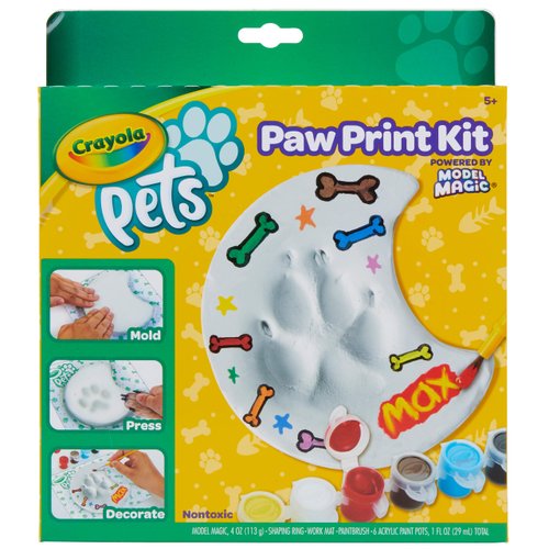 Crayola Pets Paw Print Keepsake Kit, Moon Craft Kit, Gifts for Pet Lovers