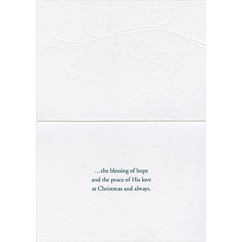 Designer Greetings Shining Star: Gift of Faith Box of 18 Religious Christmas Cards
