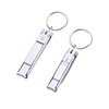2 Pcs Multi Nail Clipper Ultra-Thin Portable Nail Cutter with Key Ring and Nail File Stainless Steel Foldable Manicure Set for Traveling, Home, Office