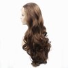 Greenmirr Long Wavy Brown Lace Front Wigs 13x4 Lace Front with Heat Resistance Synthetic Hair 26in