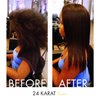 Hair Bar NYC 24 Karat Brazilian Keratin Treatment with Collagen & Argan Oil (For Thick & Coarse Hair) Up to 2 Applications, Lasts up to 5 months 4oz 118ml