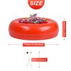 Magnetic Pin Cushion with 200 PCS Sewing Pins, Round Plastic Magnetic Sewing Cushion, Magnetic Pin Holder for Sewing Needles Push Pins Hair Bobby Pins (Red)