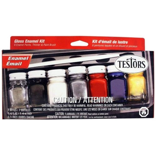 Testors Enamel Paint Set, 9115X, Gloss