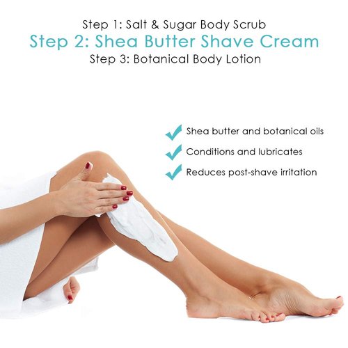 Aveline Shea Butter Shaving Cream for Women (5 oz) - Soothes and Conditions for a Smooth Shave