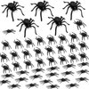 Rtisaeu 50PCS Plastic Spiders Halloween, Three Size Fake Spider, Halloween Prank Prop Joke Toys for Halloween Decorations