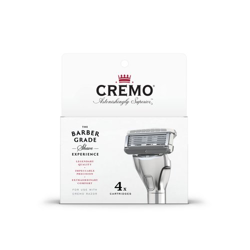 Cremo Astonishingly Superior Razor Refills, (4 Pack)