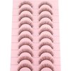 False Eyelashes Natural Look Eye Lashes Short Wispy False Eyelashes 10mm 3D Fluffy Fake Lashes Pack 10 Pairs Strip Volume by Geeneiya - Brown Mixed Black