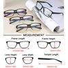 Reading Glasses for Men 4-Pack Stylish Computer Readers with Spring Hinges, Anti Glare/Eye Strain Filter UV Ray Blue Light Blocking Two-Tone Reader Eyeglasses,+1.5 Magnification Strength
