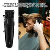 KEMEI Black Hair Clippers for Men， Adjustable Blade Cordless Clipper Professional Barber Clippers， USB Rechargeable Wireless Haircut Clippers km-2296