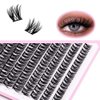 Eyelash Clusters -Wispy Lash Clusters, Individual Lashes, Mixed Lash Clusters, False Eyelash Extensions, DIY Lash Extension for Self Application (FD10-4 C-Curl 0.05D 70D 110PCS 10-14mm Mix)