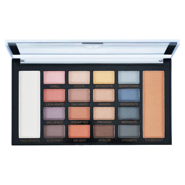 OBLHER B 16 Color eyeshadow Glitter Eyeshadow Palette 1 Color Face Highligter Powder +1 Color Face Bronzer Powder Palette(WY-9495-2)