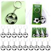 Huquary 30 Sets Sport Keychain Team Party Favors Acrylic DIY Name Keychains Soccer Softball Baseball Keychain Gift for Birthday Party Reward(Clear,Clear Soccer)