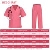 LAUPHIE Kids Scrub Nurse Doctor Dress Up Costumes for Kids Set of 5 Cosplay Pink Green