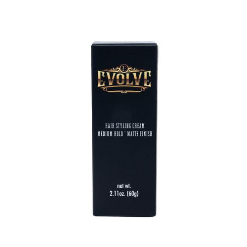 Evolve Hair Styling Cream, Medium Hold, Matte Finish, 2.11 oz (60g)