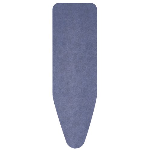 Brabantia Size B (49 x 15 inches) Replacement Ironing Board Cover with Thick Foam & Felt Padding (Denim Blue) Easy-Fit, 100% Cotton
