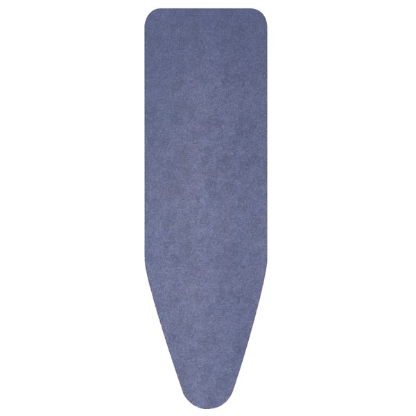 Brabantia Size B (49 x 15 inches) Replacement Ironing Board Cover with Thick Foam & Felt Padding (Denim Blue) Easy-Fit, 100% Cotton