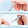 Beavorty 4pcs Nail Art Pusher Metal Nail Sticks Diy Nail Art Tool Pedicure Tools Cuticle Trimmer Cuticle Peeler Nail Cleaner Valid Nail Cuticle Pusher Stick Manicure Stainless Steel