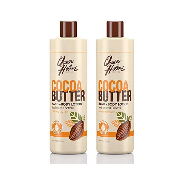 QUEEN HELENE Cocoa Butter Hand & Body Lotion 16 oz (Pack of 2)