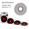 GearOZ Splatter Target Stickers, 3 Inch Reactive Paper Targets, 250 Pcs Adhesive Shooting Targets with Fluorescent Green Impact for BB Gun, Pellet Gun, Airsoft, Rifle Shooting Practice