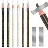 KAIQIKAIXI 6Pcs Multicolor Waterproof Eyebrow Pencils Makeup Set For Marking, Filling And Outlining, Tattoo Makeup And Microblading Supplies Kit-Hard Refills Are Easy To Color (Multicolor)