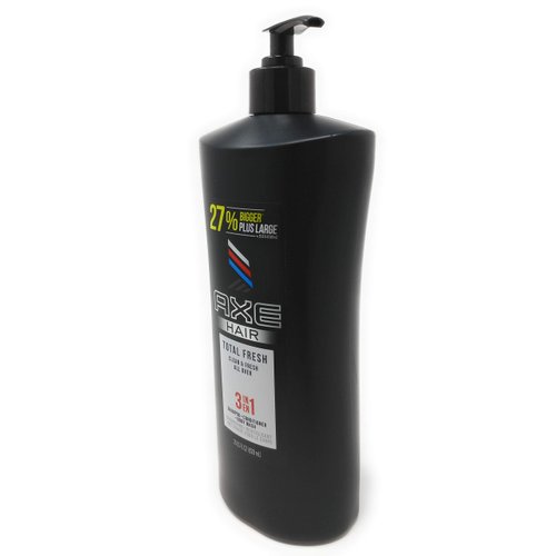 Axe 3-in-1 Shampoo + Conditioners + Body Wash Total Fresh - 28 fl oz