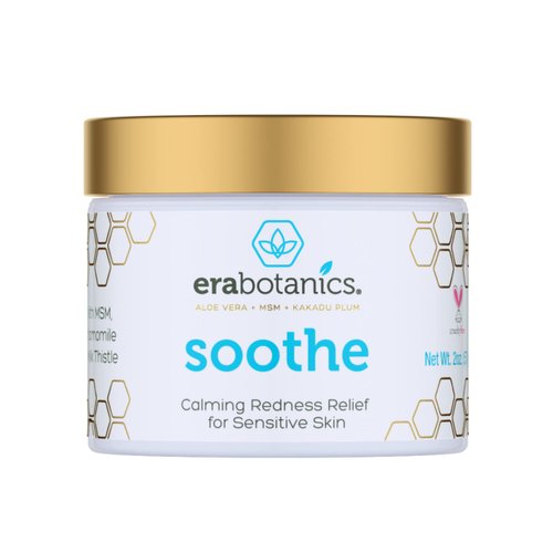 Era Organics Cream Redness Relief Moisturizer- Soothing Redness Relief for Face with Manuka Honey, MSM, Chamomile - Calming Moisturizer for Face - Redness Face Cream Made in USA