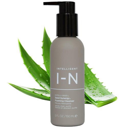Intelligent Nutrients Seed Synergy Foaming Cleanser, Deep Cleaning and Hydrating Face Wash for All Skin Types, Vegan, 5 Oz