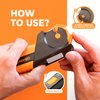 Orange Ninja All-in-1 Garden Tool & Knife Sharpener for Lawn Mower Blade,Scissors, Axe, Hatchet, Machete, Pruner, Hedge Shears by Sharp Pebble