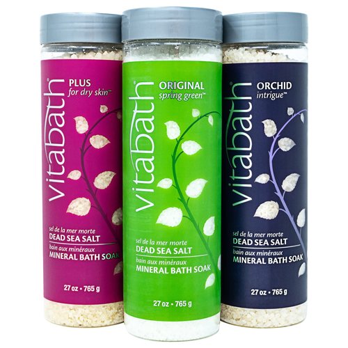 Vitabath Original Spring Green Mineral Bath Soak Reviving Muscle Recovery, Soreness, Tension Relaxing Dead Sea Salts & Skin Nourishing Botanical Oils for Women & Men - Cruelty-Free - 27 oz