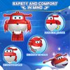 Super Wings Building Blocks, Jett & Dizzy 2-in-1 Airplane and Rescue Bots Building Toys, Transformer Building Blocks for Toddlers Kids Ages 3 4 5 6 7