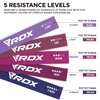 RDX Resistance Bands 5 Level Set, Reach RoHS CPSIA Certified, Skin Friendly Thick Stretch Loop, Yoga Home Gym Fitness Workout Exercise, Glutes Physio Pilates Booty Leg Arms Mobility Training Slimming