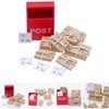 Toyvian 1:12 Scale Mini Mailbox Toy, Dollhouse Wooden Postbox Miniature Newspaper Ornaments Mini Envelope Model Dollhouse Furniture Accessories