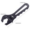 SYKRSS An Fitting Wrench 3AN-16AN Adjustable Wrench Aluminum Lightweight Spanner Tools for An Hose Fitting Adapter End, Black
