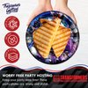 Treasures Gifted Officially Licensed Transformers Plates 24ct - 9in Transformers Party Plates Decepticons - Transformers Birthday Decorations - Transformers Birthday Party Supplies