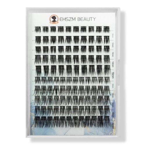 Wispy Natural Look,10mm,12mm,14mm,16mm(10-16mm) C Curl Lash Clusters,Multi-Styles,Individual lash Extensions,Lightweight, Easy to Apply,Suitable for Any Occasion,EHSZM BEAUTY(Natrual+Classic)