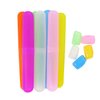 Honbay 7PCS Plastic Dust-Proof Toothbrush Case Holder for Daily and Travel Use - 5 Toothbrush Head Covers as Gift, Random colors