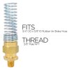 (10) DOT Approved 3/8 NPT Hose Connector, Fits 3/4 O.D x 3/8 I.D Rubber Air Hose