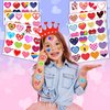 Heart Temporary Tattoos - Valentine Tattoos 96PCS Love Themed Stickers for Kids Birthday Party Supplies, Decorations, Favors, and Prizes - Cute Gifts for Boys and Girls