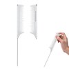 Jurrissa Rat Tail Combs for Parting,Protable Retractable Rat Tail Comb-Parting Combs for Hair Stylist-Fine Tooth Teasing Comb Stainless Steel Pin Tail Anti Static Heat Resistant (White)