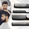 4 Pack Combs for Women and Men, Rat Tail Comb, Hair Combs, Fine and Wide Tooth Comb Set for Styling, All Hair Types (Black)